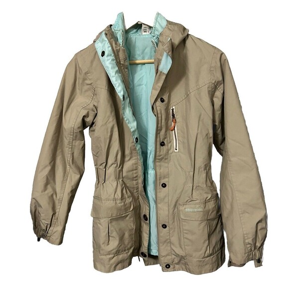 Quechua Kutuna Girl's Size 14 USA 3 in 1 Beige Ski Jacket Removable Down Jacket - Picture 9 of 14